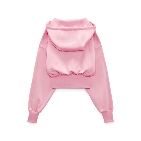 Zara X Barbie The Movie Pink Sweatshirt with Hood - Picture 2 of 6